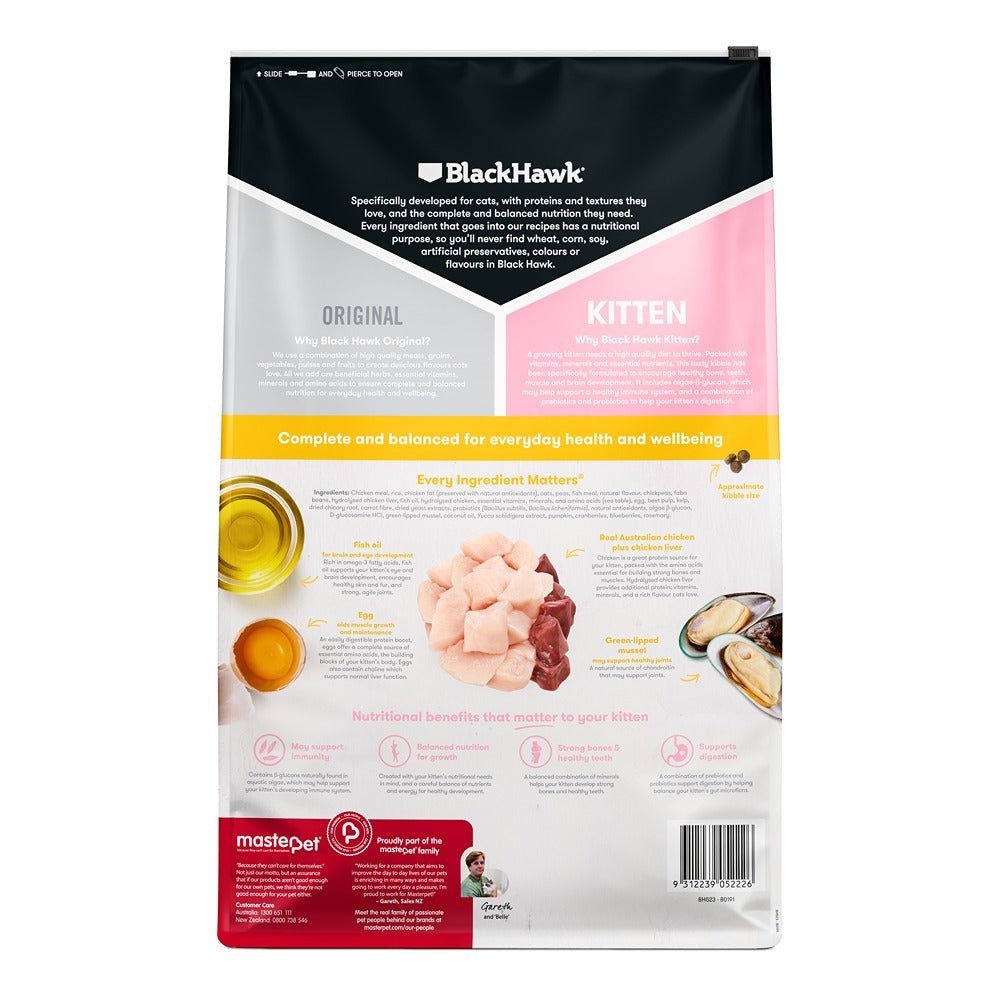 Black Hawk Original Chicken Kitten Food - PetPost Australia