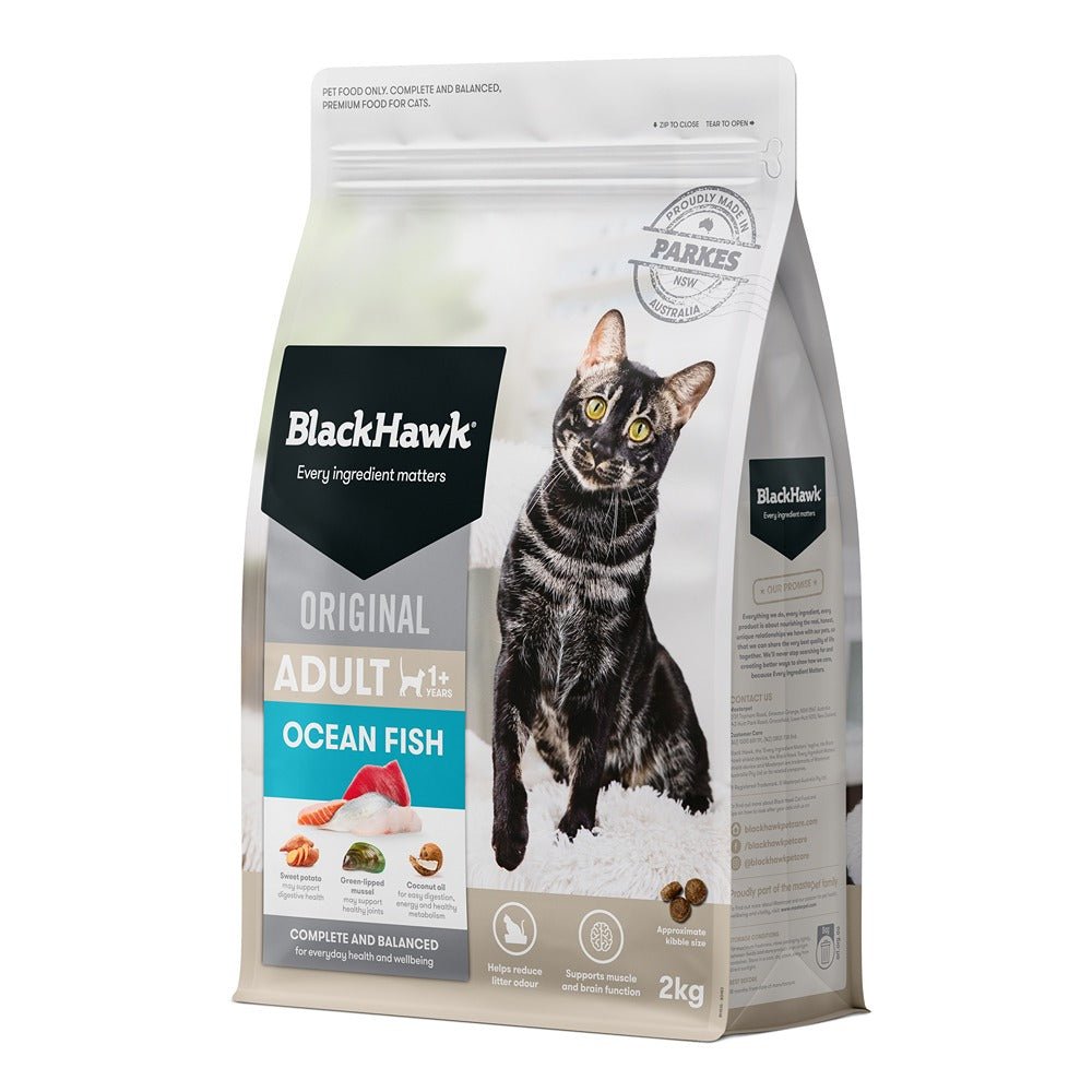 Black Hawk Original Ocean Fish Cat Food - PetPost Australia