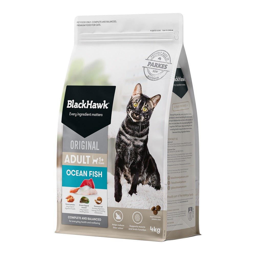 Black Hawk Original Ocean Fish Cat Food - PetPost Australia