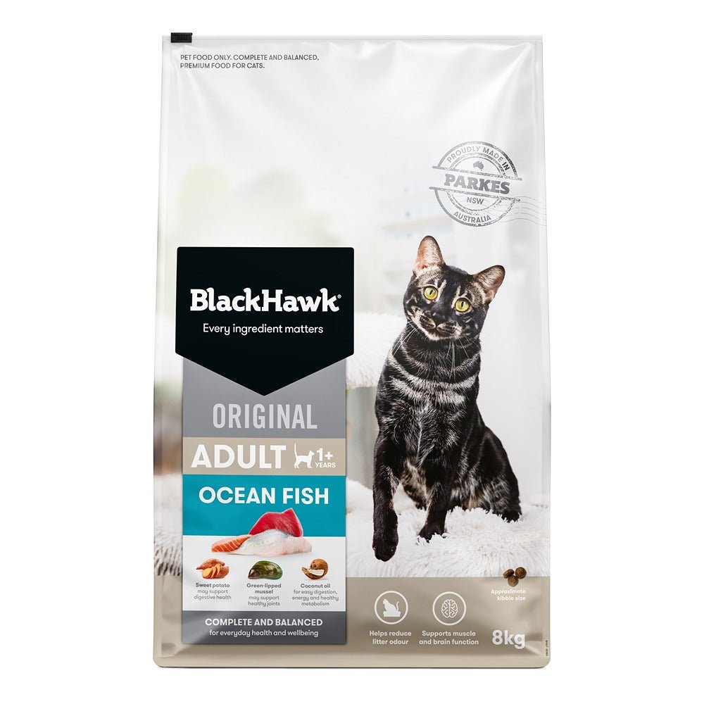 Black Hawk Original Ocean Fish Cat Food - PetPost Australia