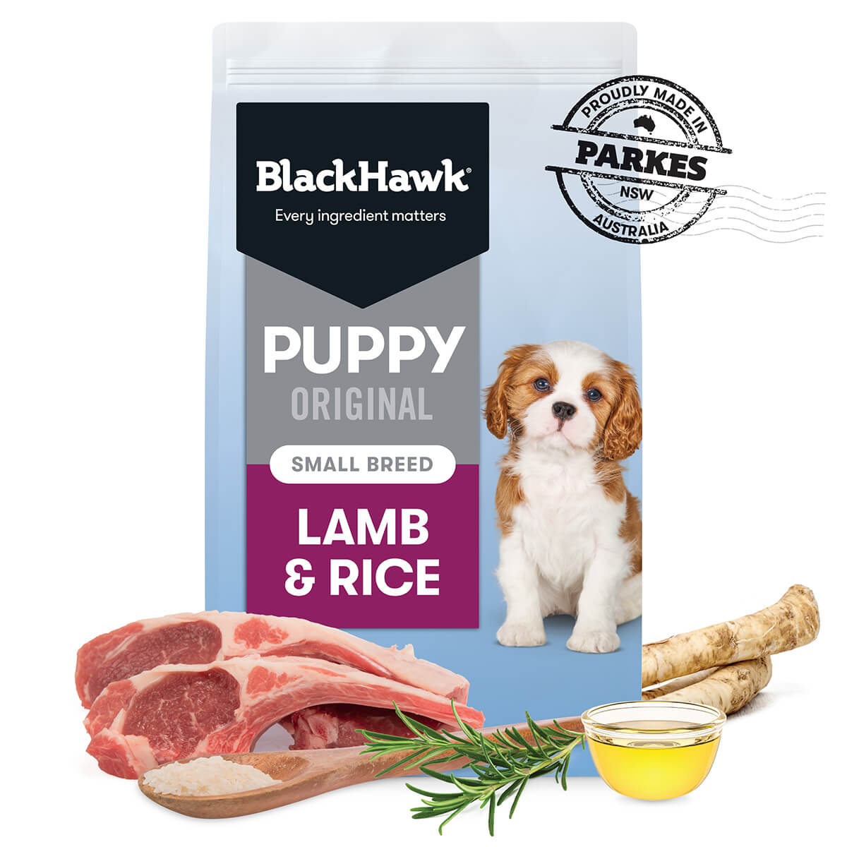 Black Hawk Puppy Lamb & Rice Small Breed Dry Dog Food - PetPost Australia