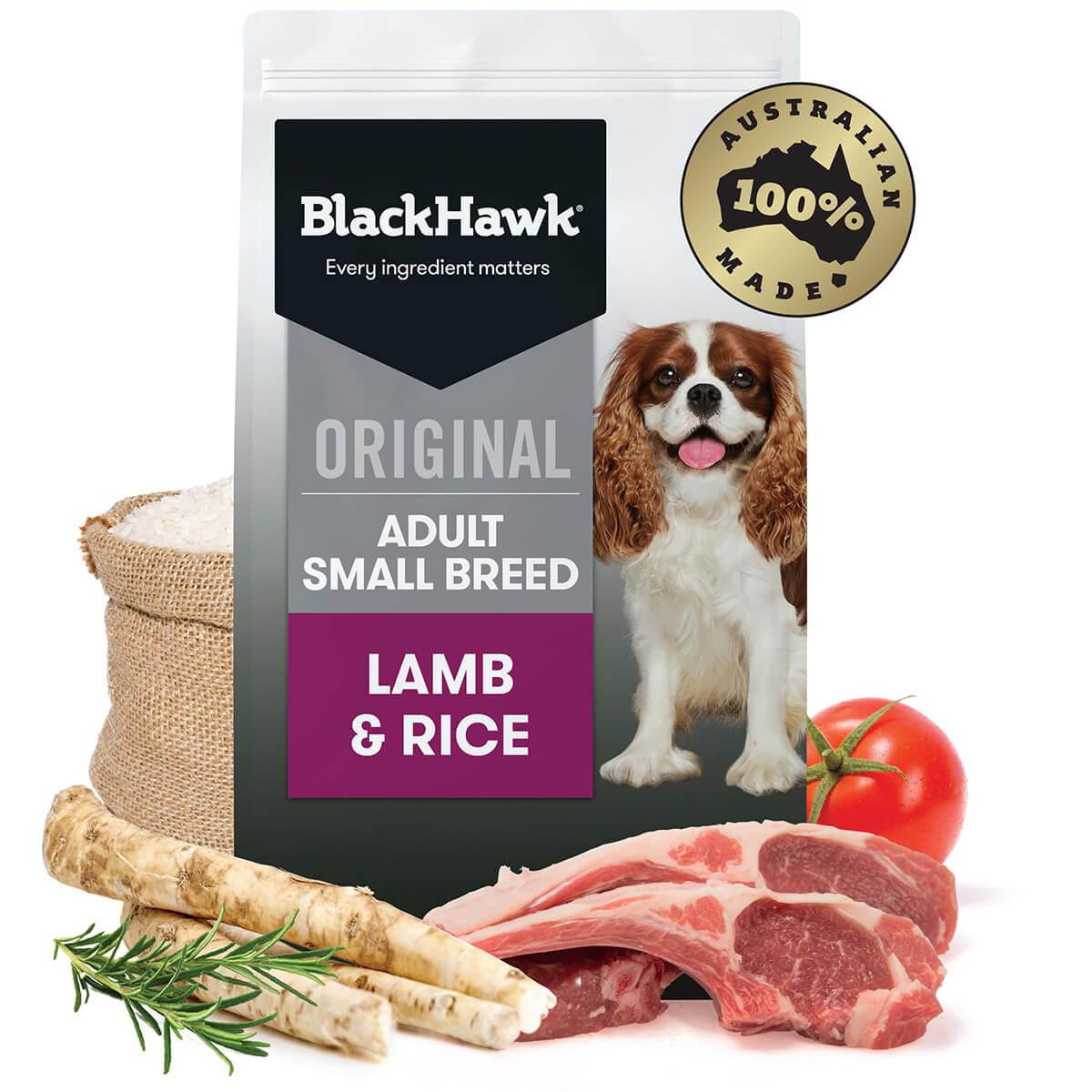 Black Hawk Small Breed Adult Lamb & Rice Dry Dog Food - PetPost Australia