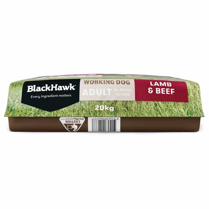 Black Hawk Working Dog Adult Lamb & Beef Dry Dog Food - PetPost Australia