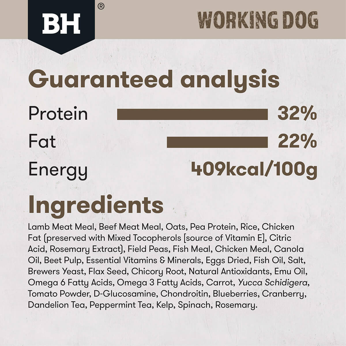 Black Hawk Working Dog Adult Lamb & Beef Dry Dog Food - PetPost Australia