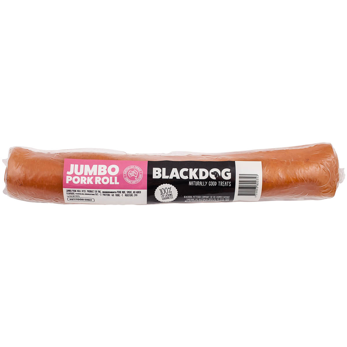 Blackdog Pork Jumbo Rolls Dog Treats - PetPost Australia