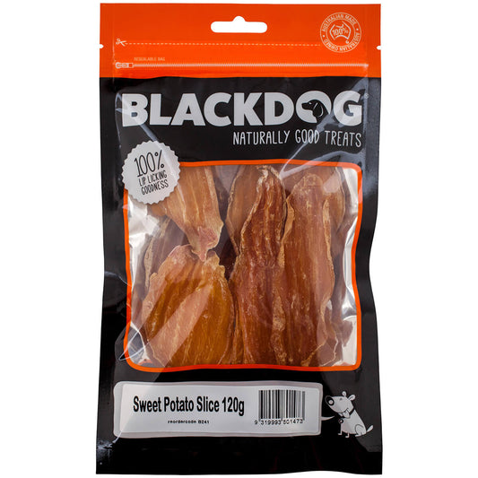 Blackdog Sweet Potato Slice Dog Treats 120g - PetPost Australia
