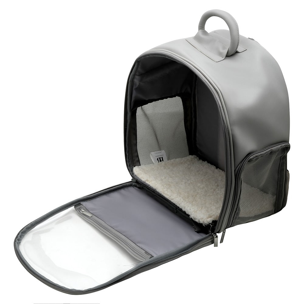 Buddy & Belle Cat Backpack Grey - PetPost Australia