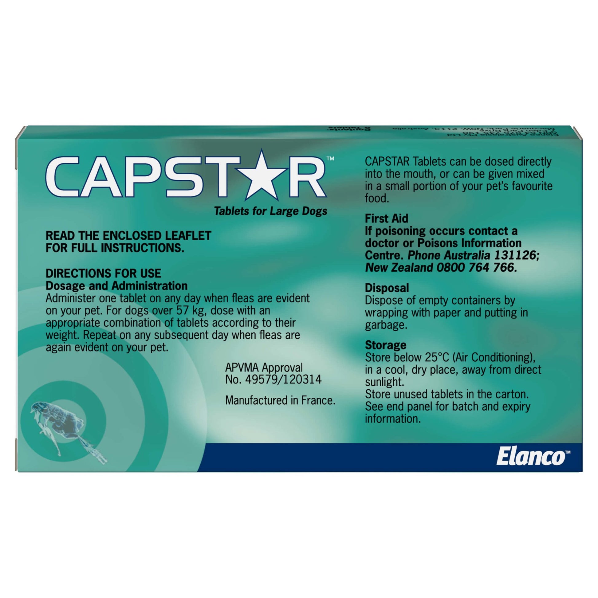 Capstar Flea Treatment 11-57kg Dog - PetPost Australia
