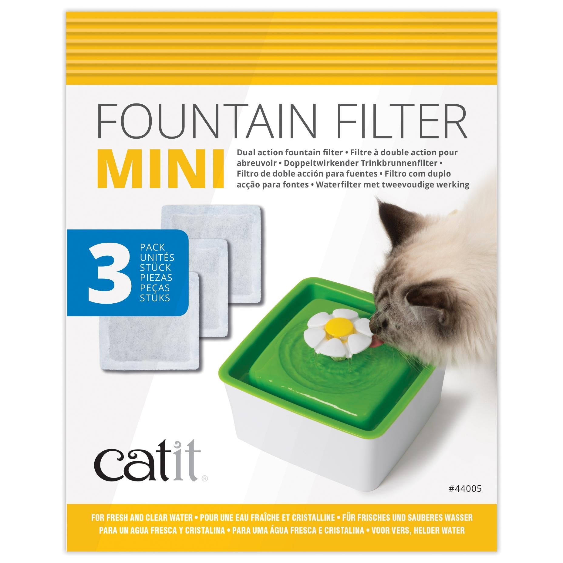 Catit Senses 2.0 Flower Water Fountain Mini Cartridge 3pk - PetPost Australia