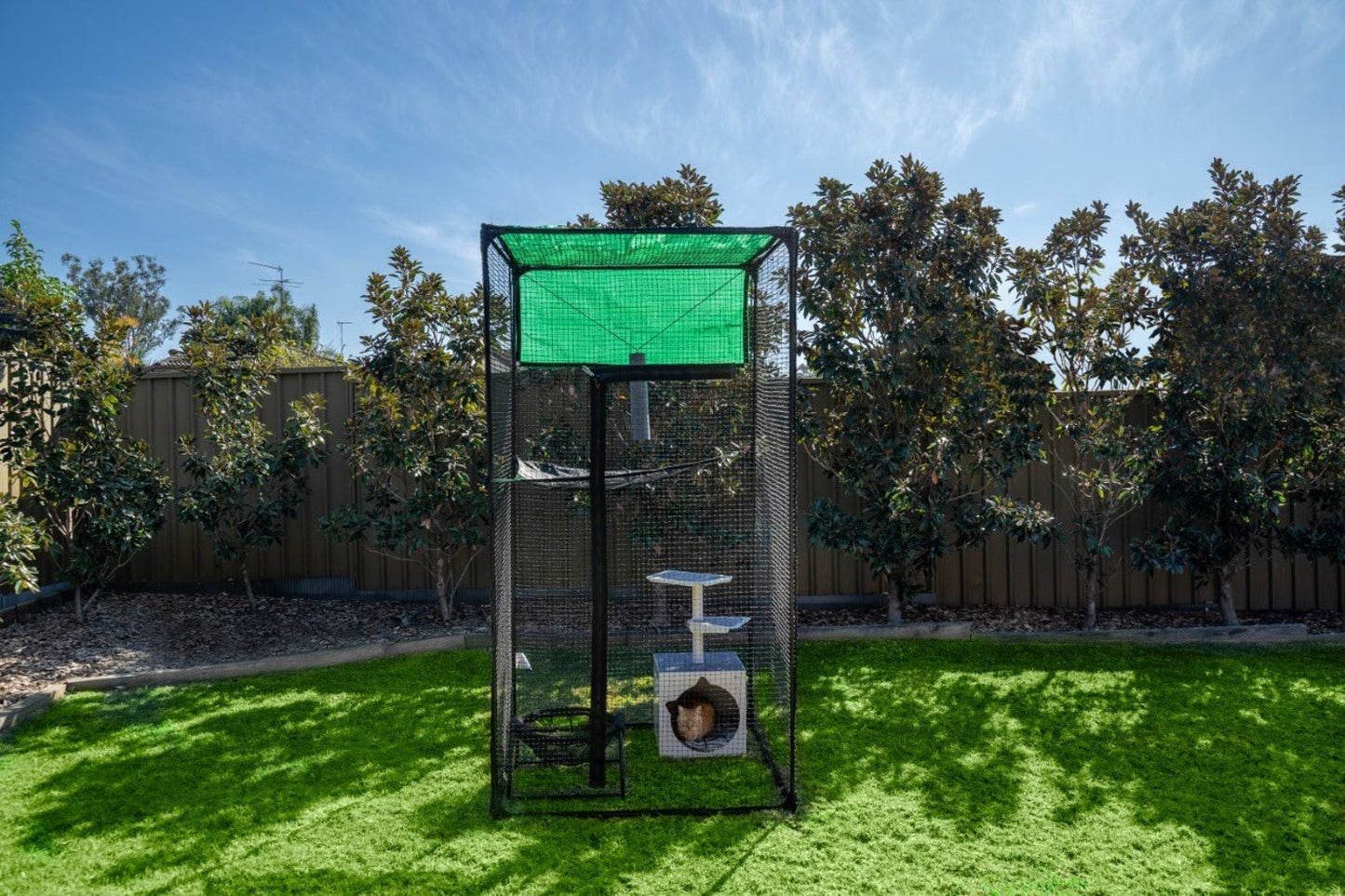 Catnets Peak Cat Enclosure 2.3m x 1.2m x 1.2m - PetPost Australia