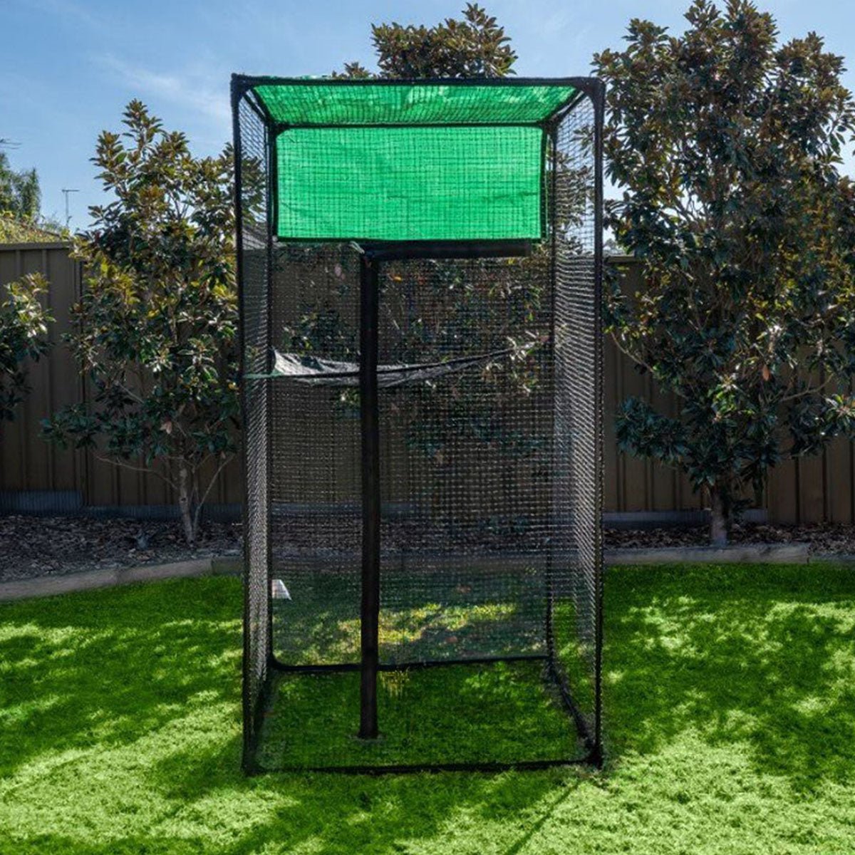 Catnets Peak Enclosure + Shade Sail Bundle - PetPost Australia