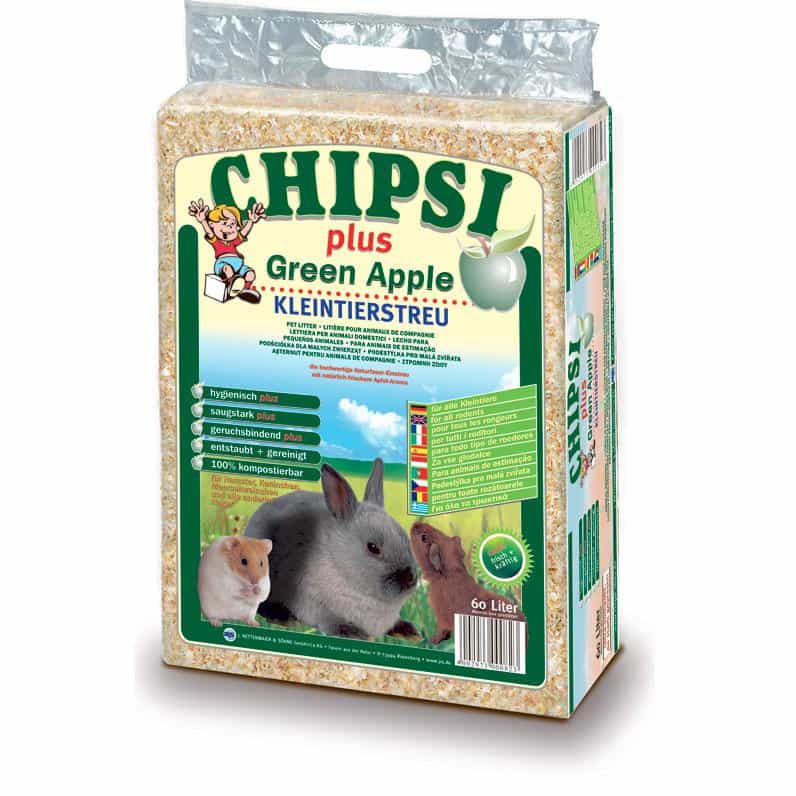 Chipsi Litter Green Apple Scented Wood Shavings Small Animal Bedding - PetPost Australia