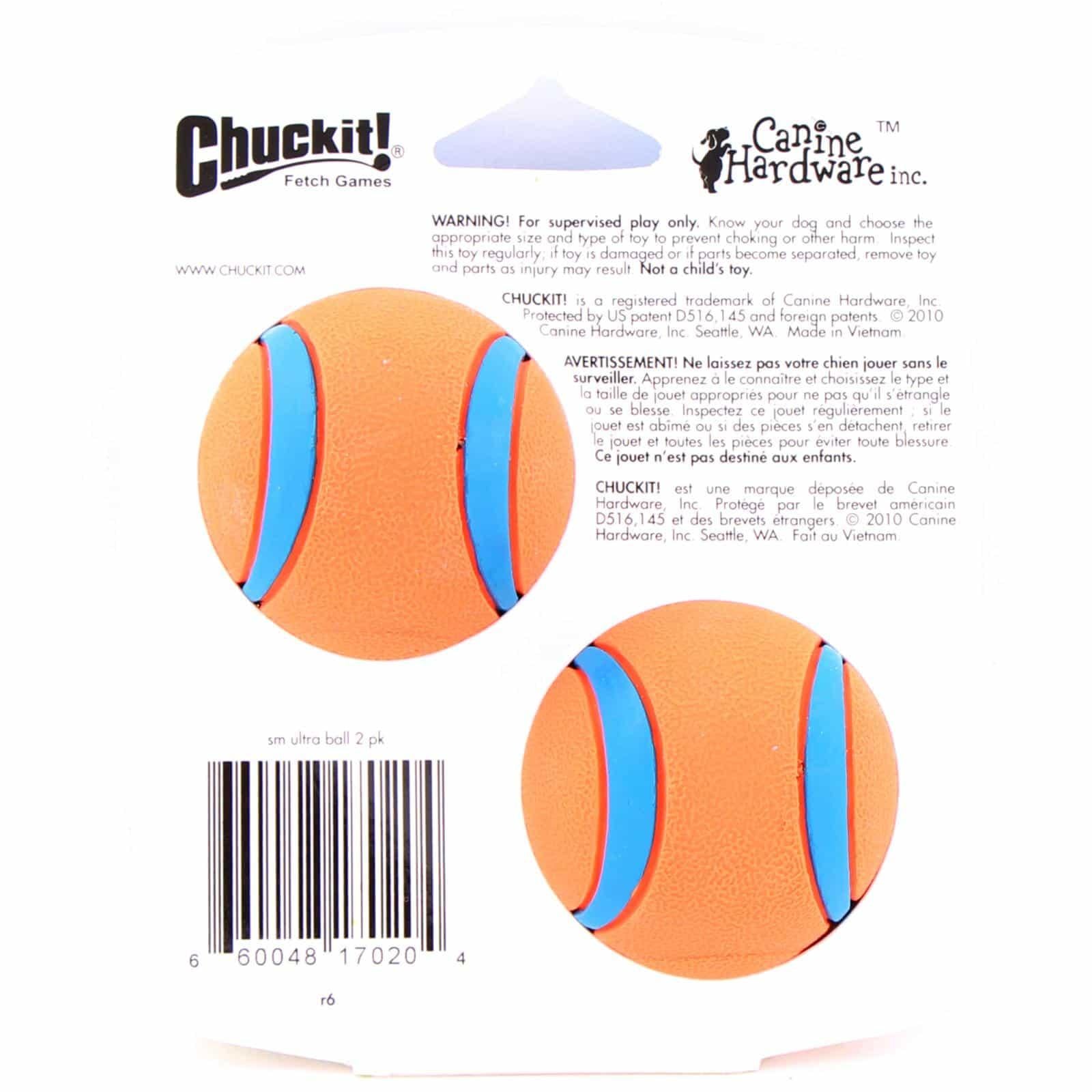 Chuckit Ultra Rubber Ball Dog Toy 2 Pack - PetPost Australia