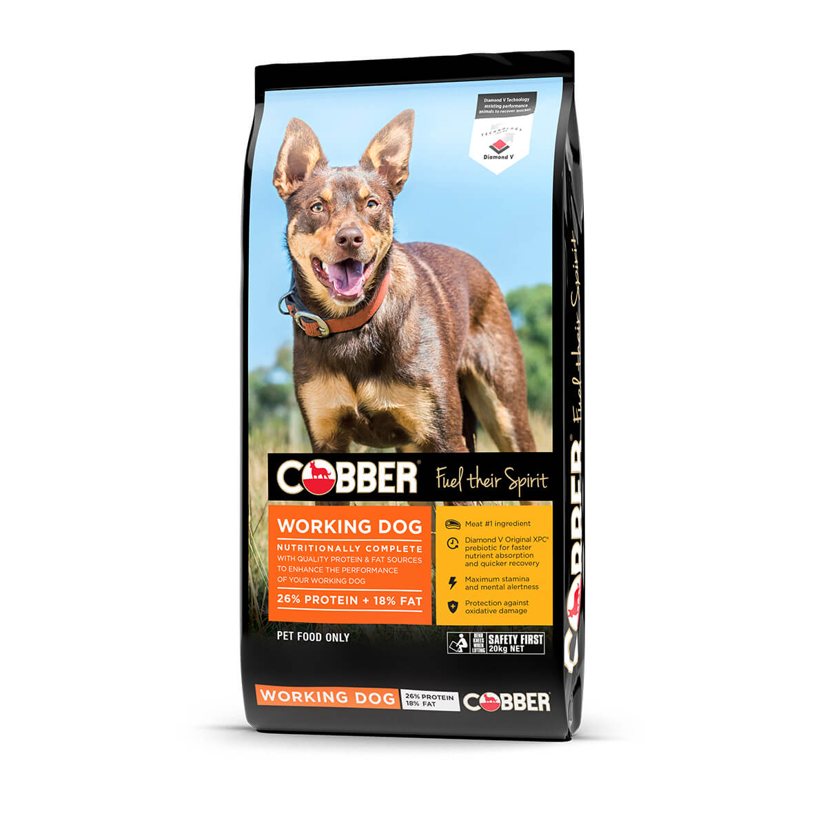 Cobber Working Dog Dry Dog Food 20kg - PetPost Australia
