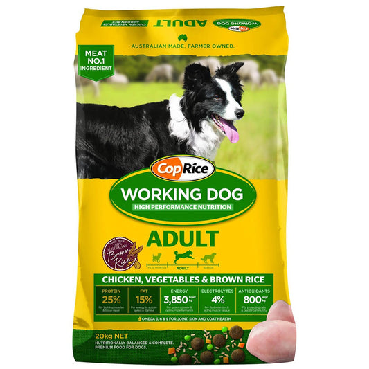 Coprice Working Dog Adult Chicken Dry Dog Food 20kg - PetPost Australia