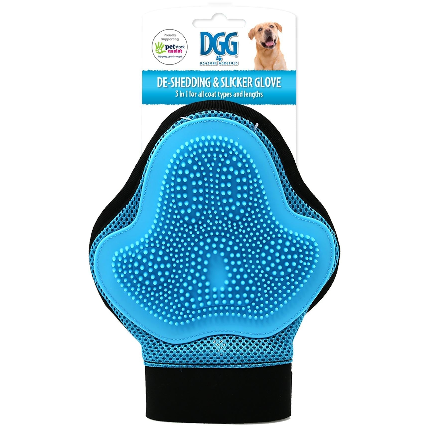 DGG 3-in-1 Deshedding & Slicker Glove - PetPost Australia