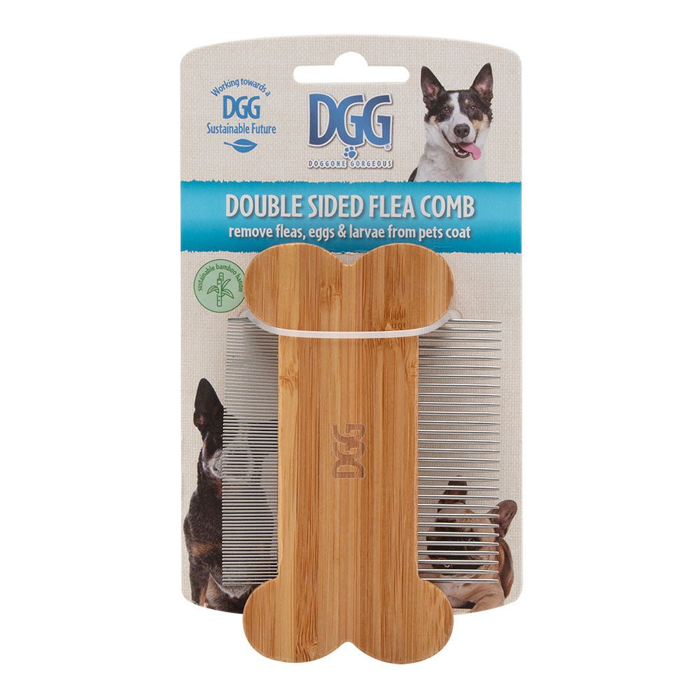 DGG Double Sided Bamboo Flea Comb - PetPost Australia