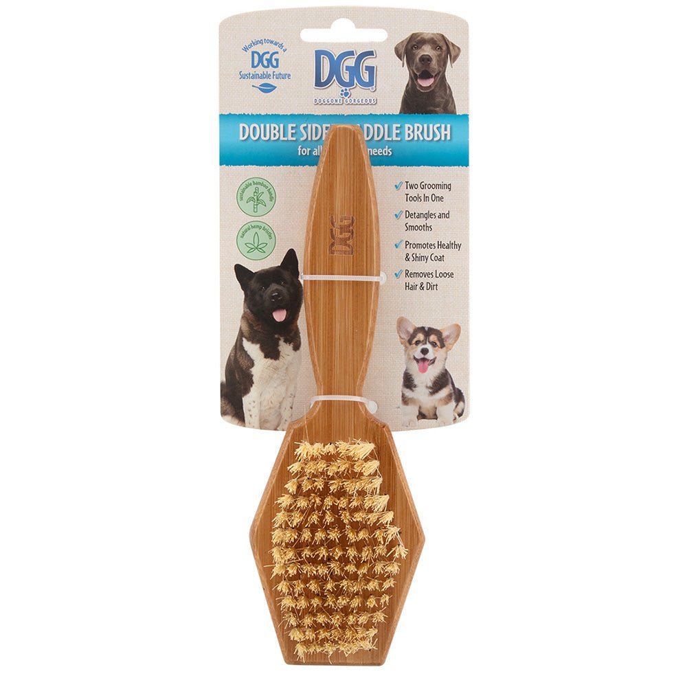 DGG Double Sided Hemp Bristle & Pin Paddle Brush - PetPost Australia