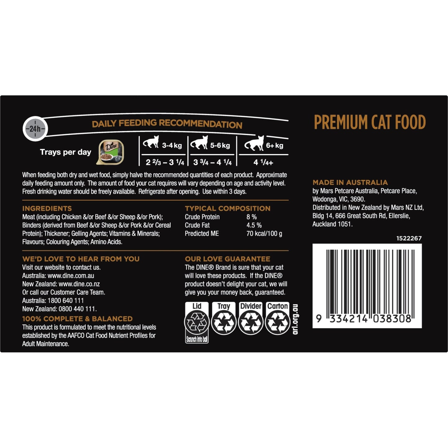 Dine Classic Collection Slices With Succulent Chicken 7x85g - PetPost Australia