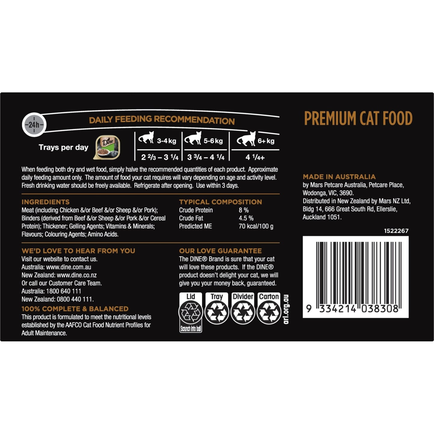 Dine Classic Collection Slices With Succulent Chicken 7x85g - PetPost Australia