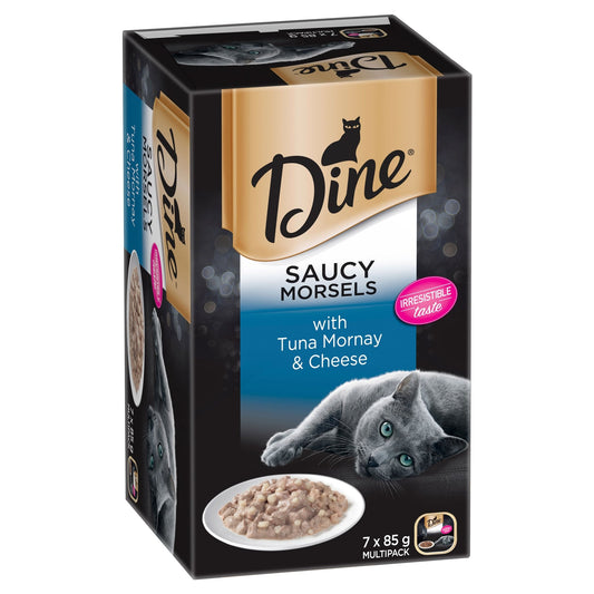 Dine Daily Tuna Mornay Topped With Cheese 7x85g - PetPost Australia