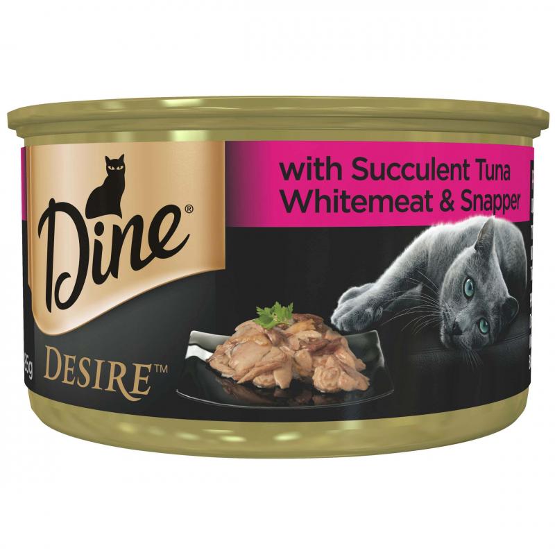 Dine Desire Tuna, Whitemeat & Snapper Wet Cat Food - PetPost Australia