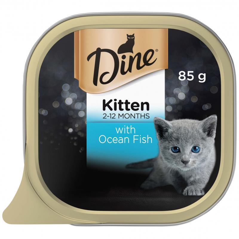 Dine Kitten Steamed Ocean Fish Wet Cat Food - PetPost Australia