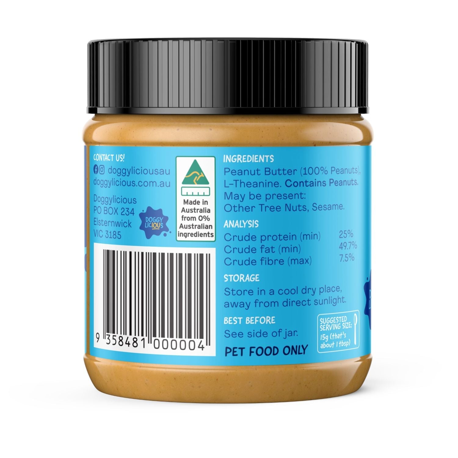 Doggylicious Calming Peanut Butter Dog Treat - PetPost Australia