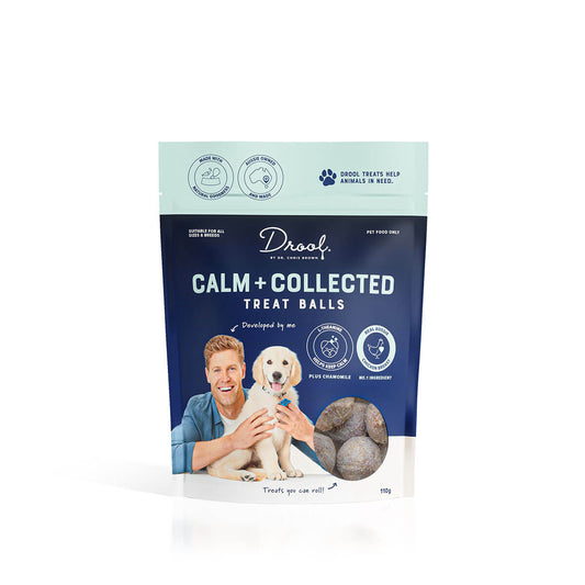 Drool by Dr Chris Brown Calm + Collect Dog Treats 110g - PetPost Australia