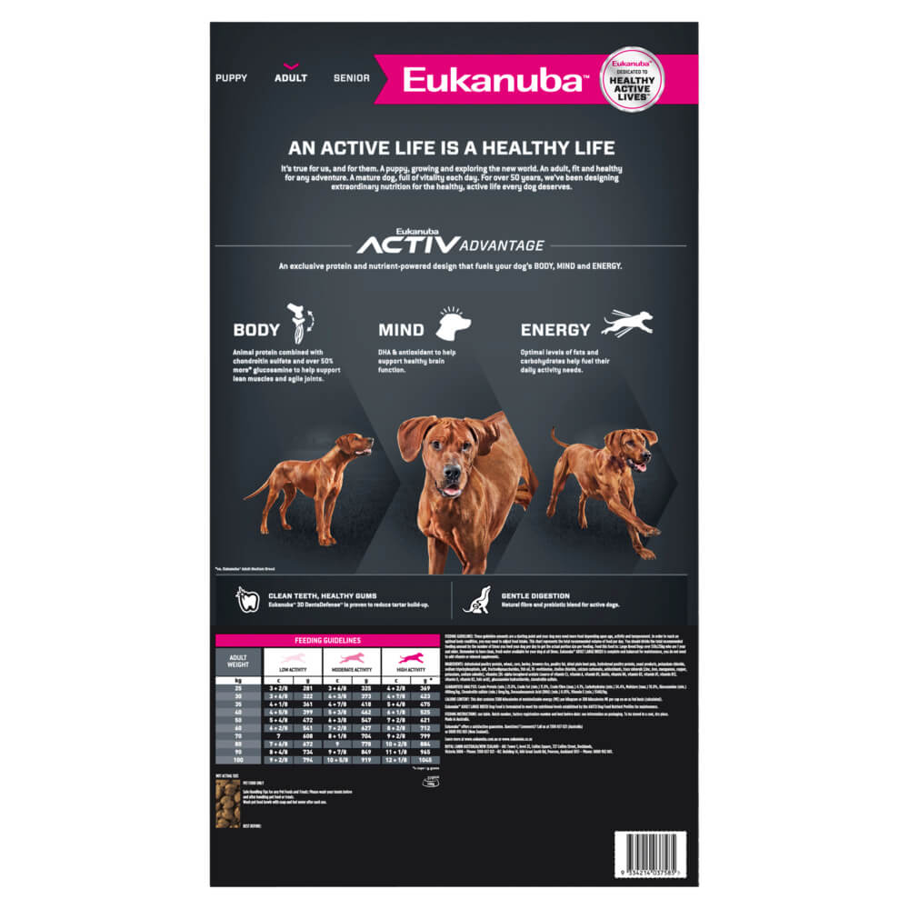 Eukanuba Large Breed Adult Chicken Dry Dog Food - PetPost Australia