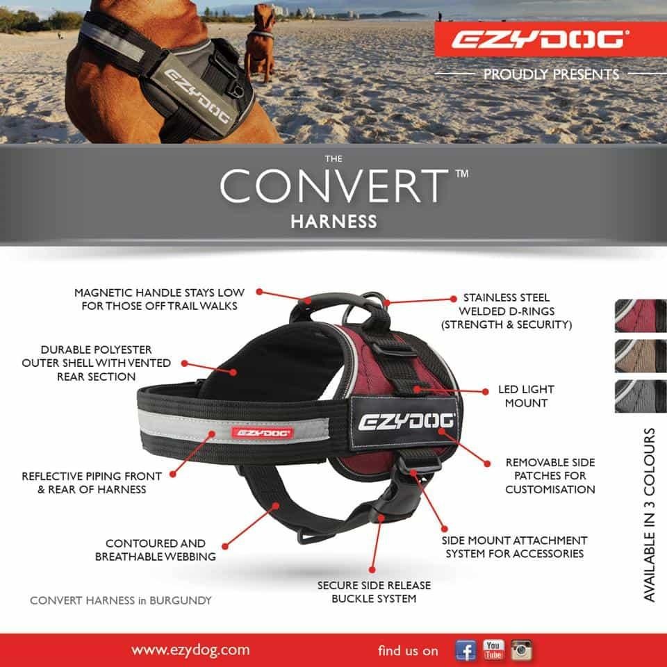EzyDog Convert Utility Dog Harness - PetPost Australia
