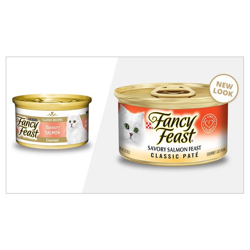 Fancy Feast Classic Pate Savoury Salmon Feast Wet Cat Food - PetPost Australia