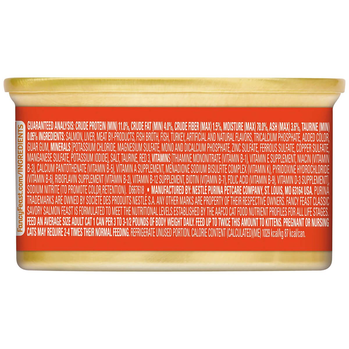 Fancy Feast Classic Pate Savoury Salmon Feast Wet Cat Food - PetPost Australia