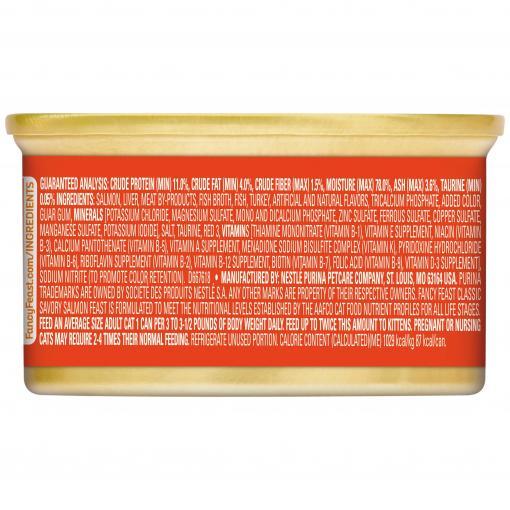 Fancy Feast Classic Pate Savoury Salmon Feast Wet Cat Food - PetPost Australia