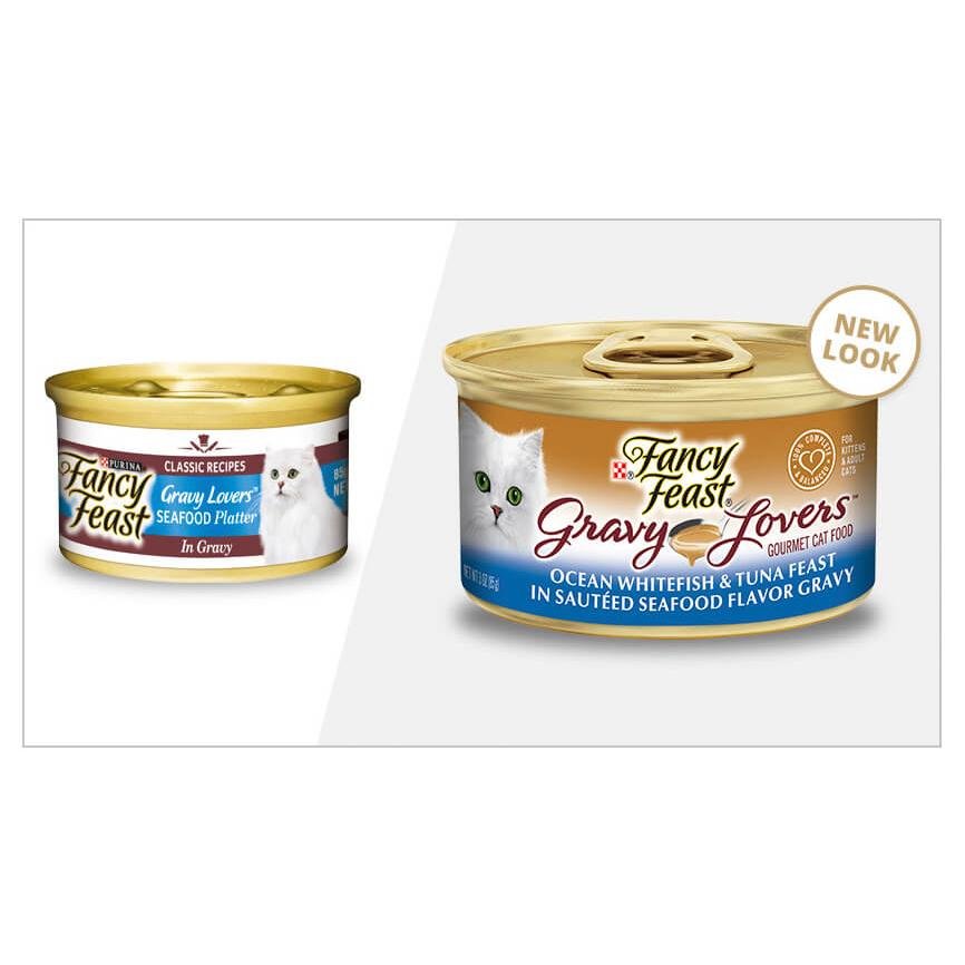Fancy Feast Gravy Lovers Ocean Whitefish & Tuna Feast - PetPost Australia