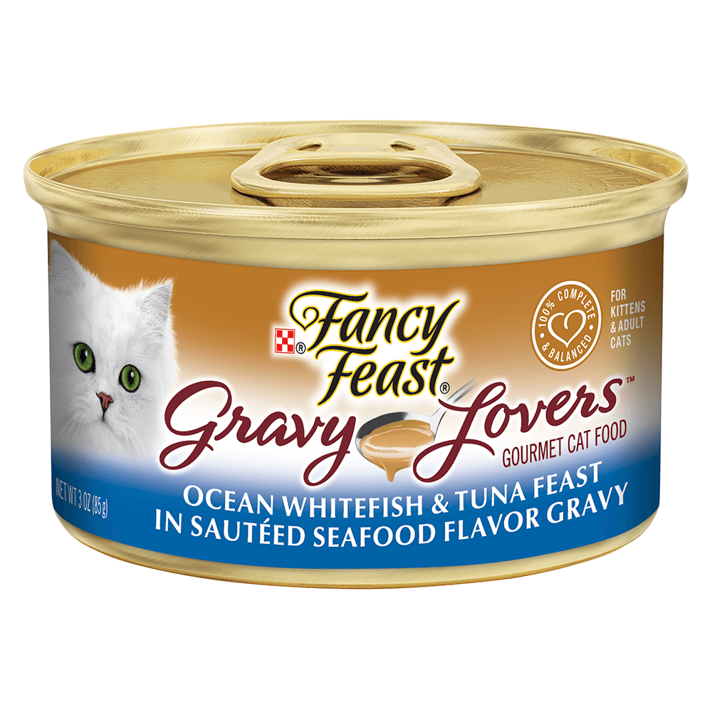 Fancy Feast Gravy Lovers Ocean Whitefish & Tuna Feast - PetPost Australia