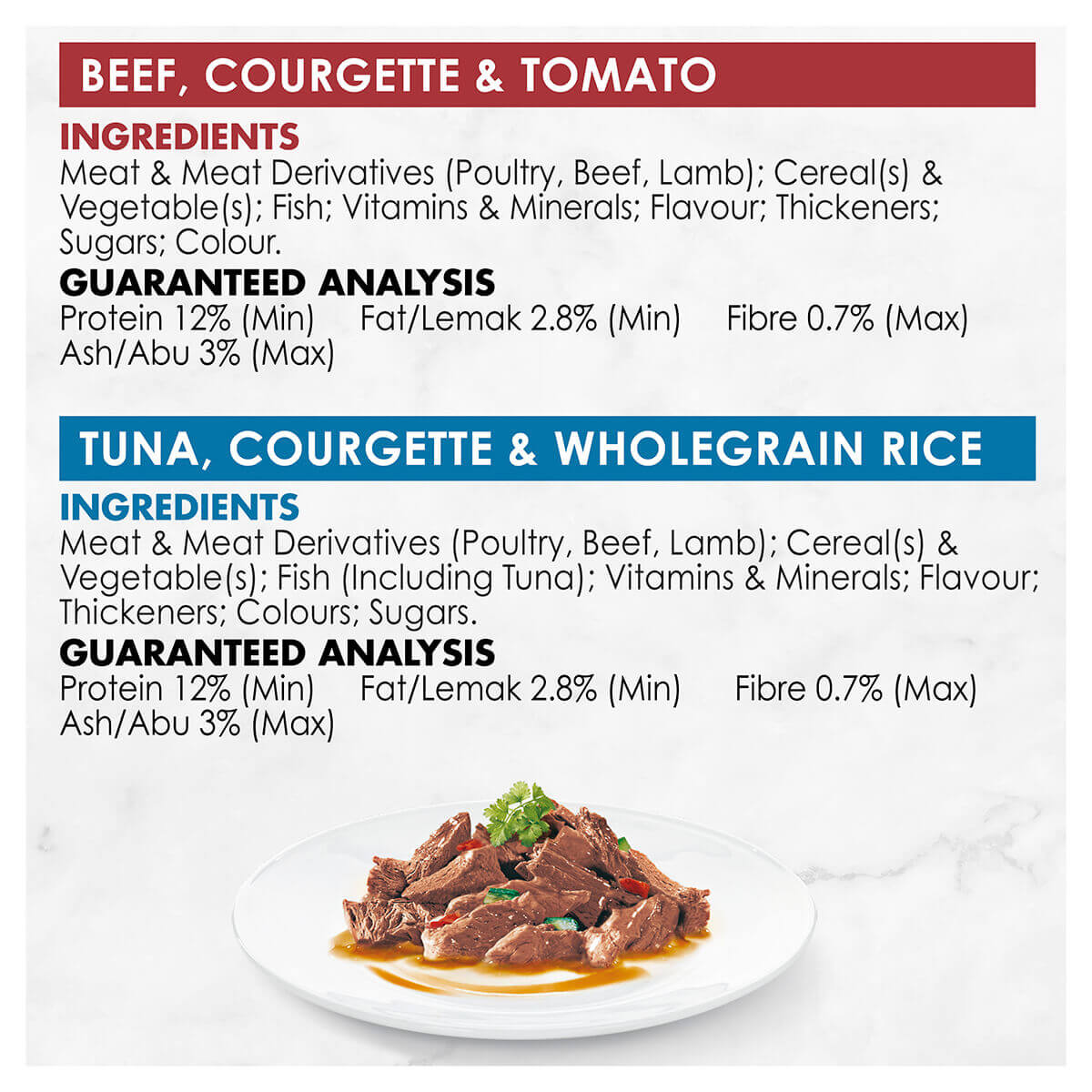 Fancy Feast Inspirations Beef and Tuna Wet Cat Food 12x70g - PetPost Australia