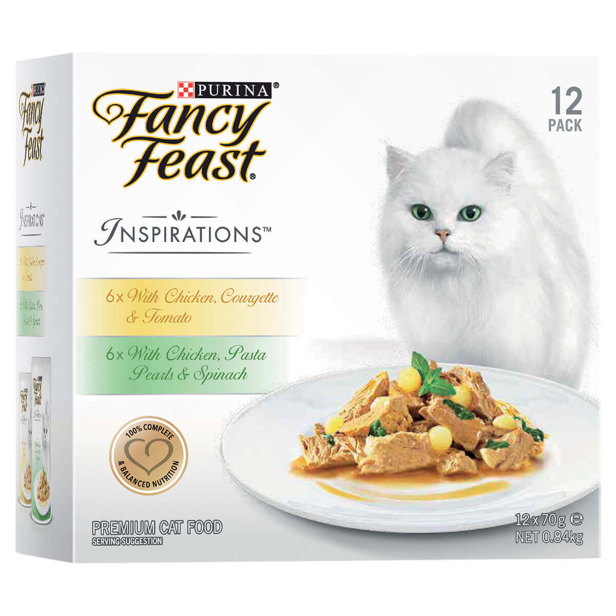 Fancy Feast Inspirations Chicken Wet Cat Food 12x70g - PetPost Australia