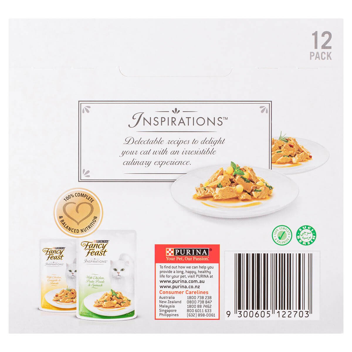 Fancy Feast Inspirations Chicken Wet Cat Food 12x70g - PetPost Australia