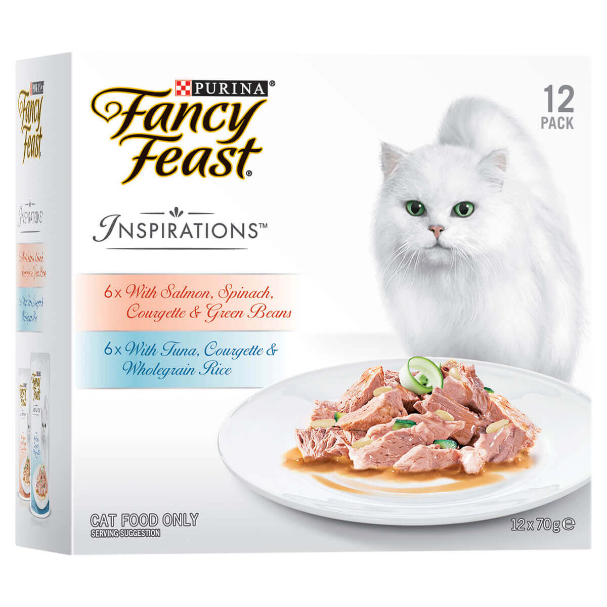 Fancy Feast Inspirations Salmon and Tuna Wet Cat Food 12x70g - PetPost Australia