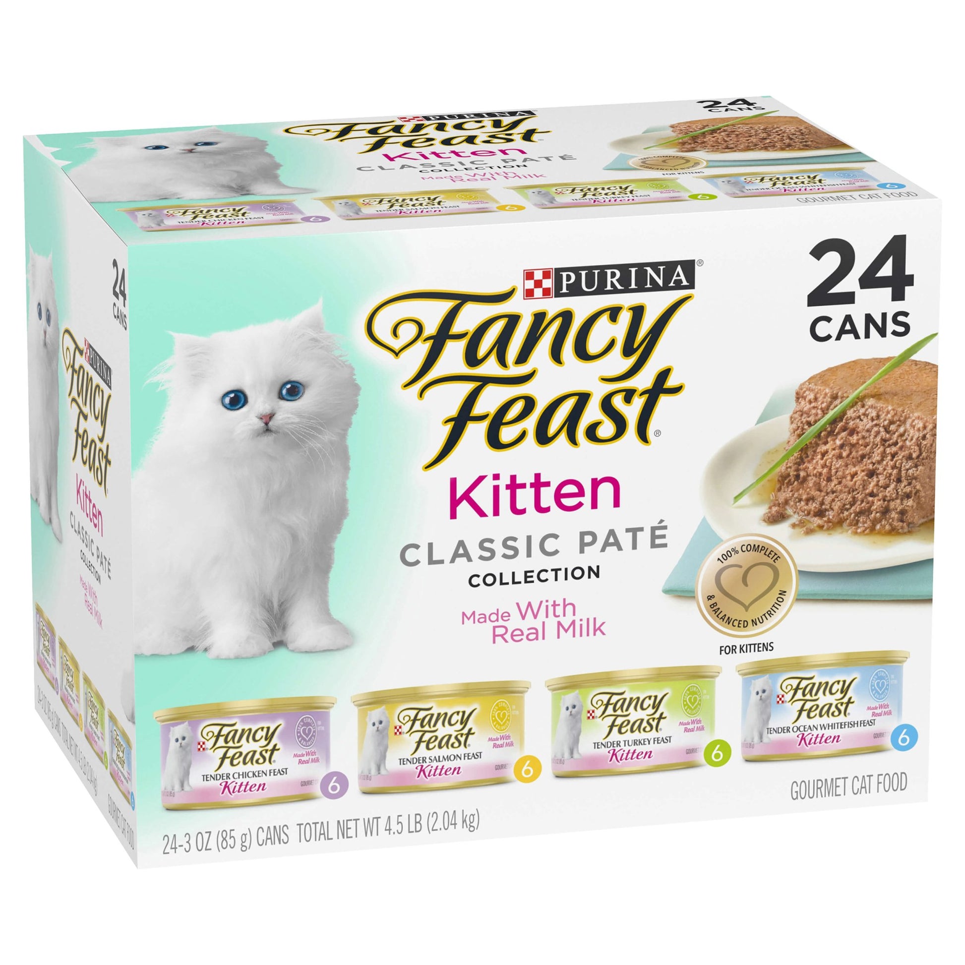 Fancy Feast Kitten Classic Paté Collection Wet Cat Food 24x85g - PetPost Australia