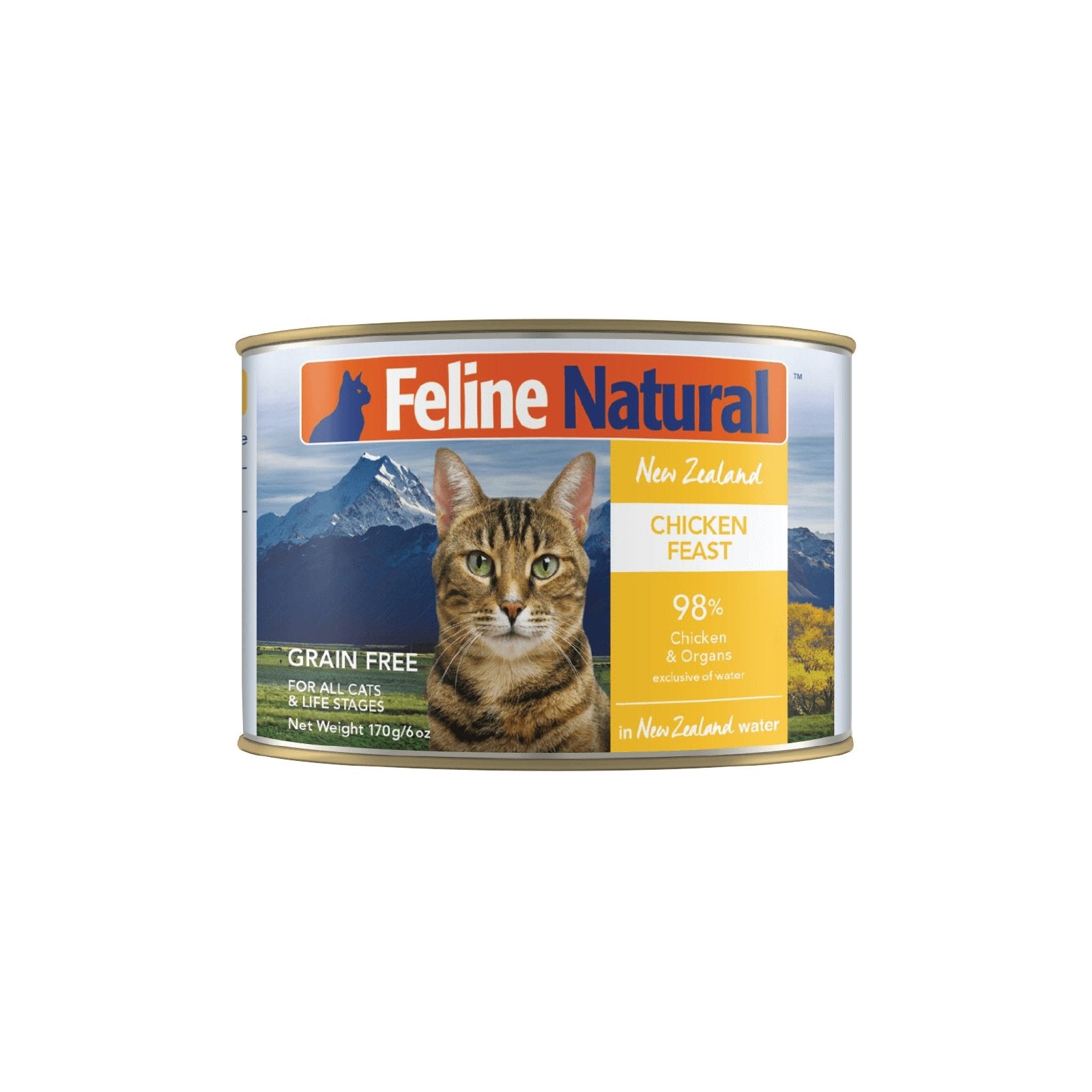 Feline Natural Canned Cat Food, Chicken Feast 170g - PetPost Australia