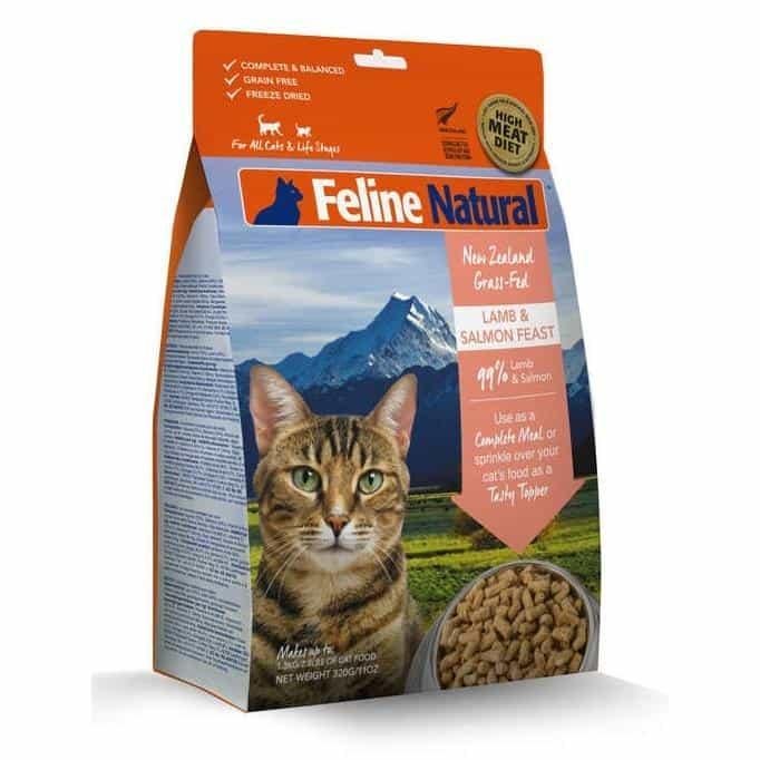Feline Natural Lamb & Salmon Freeze Dried Cat Food - PetPost Australia