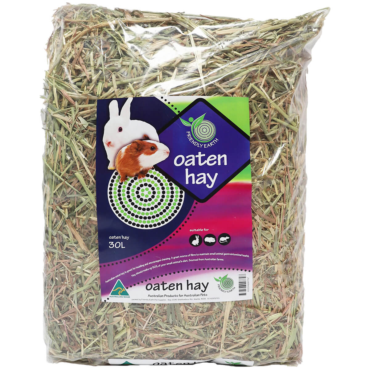 Friendly Earth Oaten Hay 30 Litre - PetPost Australia