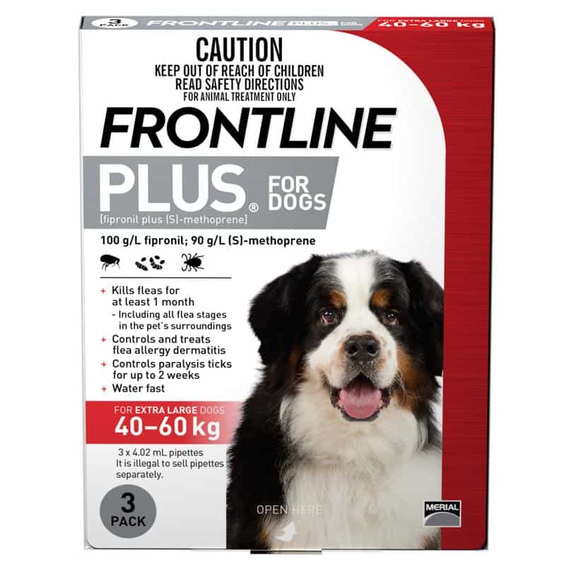 Frontline Plus - Flea Treatment for Dogs 40kg - 60kg - PetPost Australia