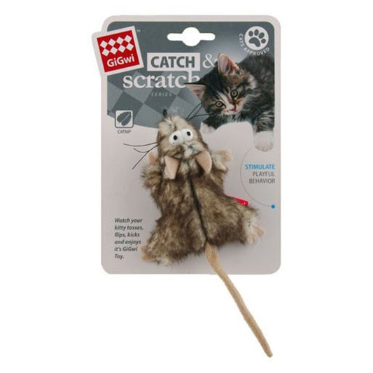 GiGwiCatch & Scratch Mouse with Catnip Cat Toy - PetPost Australia