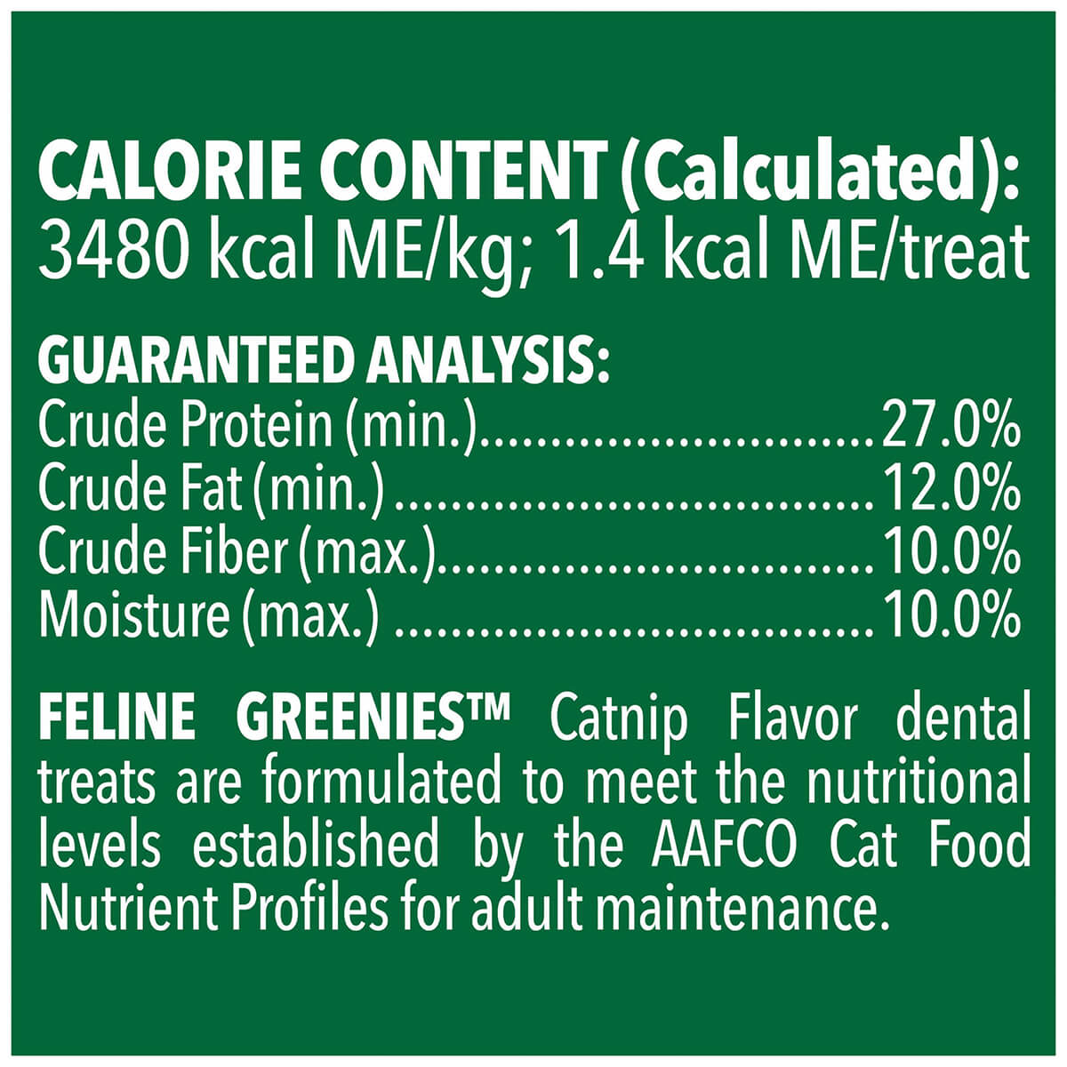Greenies Catnip Feline Dental Cat Treats 60g - PetPost Australia