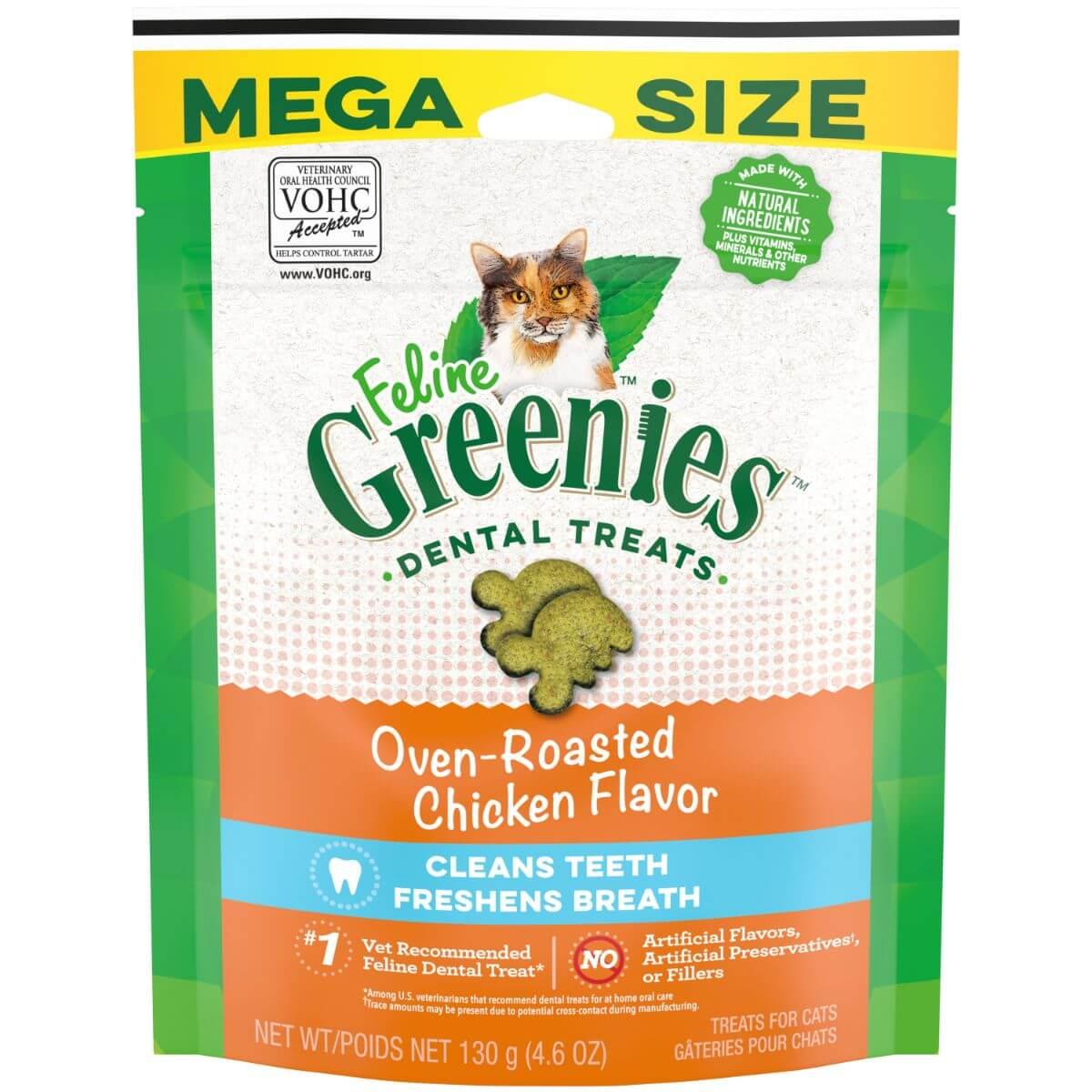 Greenies Oven Roasted Chicken Feline Cat Dental Treats - PetPost Australia