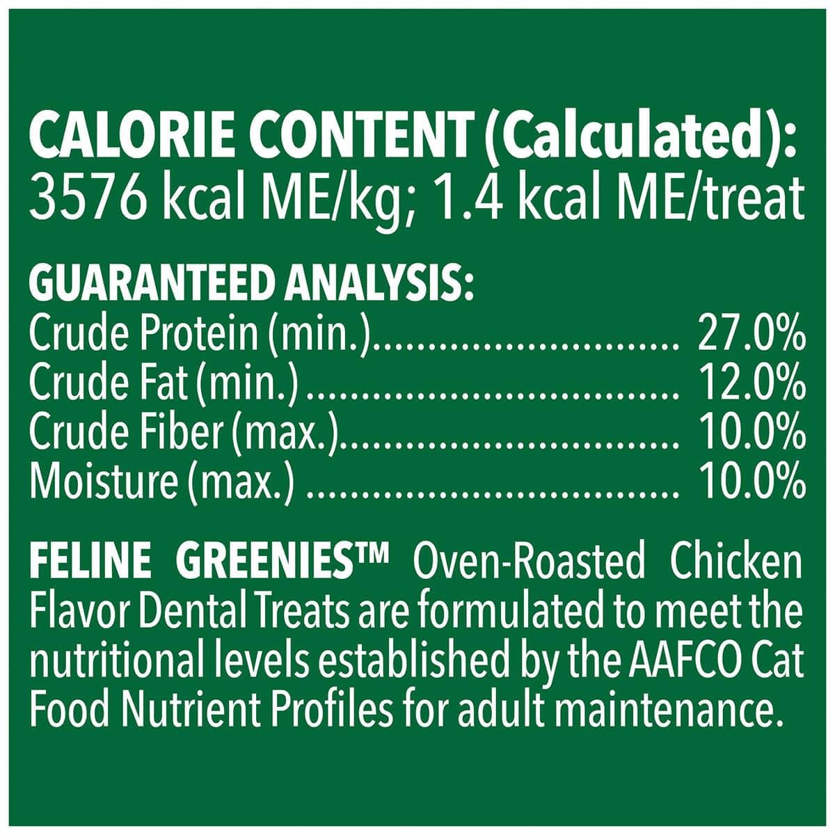 Greenies Oven Roasted Chicken Feline Cat Dental Treats - PetPost Australia