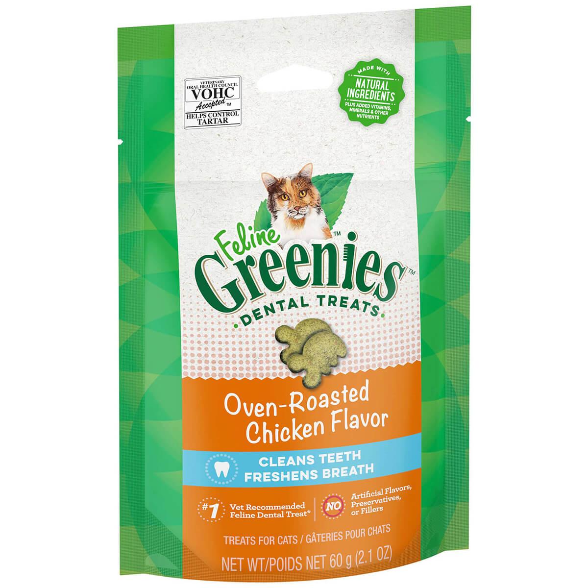 Greenies Oven Roasted Chicken Feline Cat Dental Treats - PetPost Australia